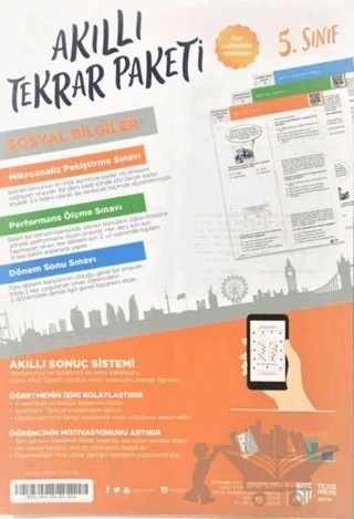 5. Sınıf Sosyal Bilgiler Akıllı Tekrar Paketleri – Kolektif – Teas Press kitap kapağı