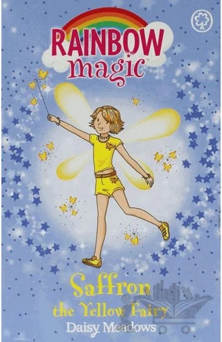 Rainbow Magic: Saffron the Yellow Fairy: The Rainbow Fairies Book 3 – Daisy Meadows – Hachette Books kitap kapağı