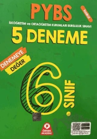 6. Sınıf PYBS Parasız Yatılılık ve Bursluluk Sınavı 5 Deneme – Kolektif – Örnek Akademi kitap kapağı