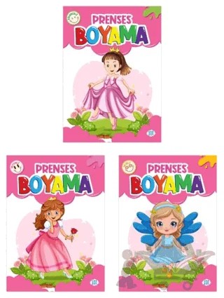 Prenses Boyama Kitabı (3 Kitap) – Kolektif – Dokuz Çocuk kitap kapağı