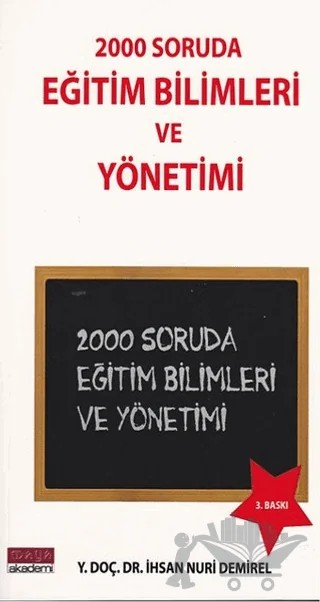 1000 Soruda Eğitim Yönetimi Teftişi Planlaması – İhsan Nuri Demirel – Maya Akademi Yayınları kitap kapağı