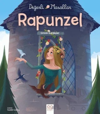 Değerli Masallar - Rapunzel – Grimm Kardeşler – 1001 Çiçek Kitaplar kitap kapağı