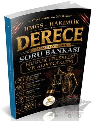 HUKAL HMGS-Hakimlik Derece Hukuk Felsefesi ve Sosyolojisi Soru Bankası – Özgür Özsoy – Savaş Yayınevi kitap kapağı