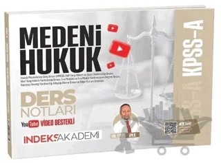 2026 KPSS A Grubu Medeni Hukuk Video Ders Notları – Eyüp İpek – İndeks Akademi Yayıncılık kitap kapağı