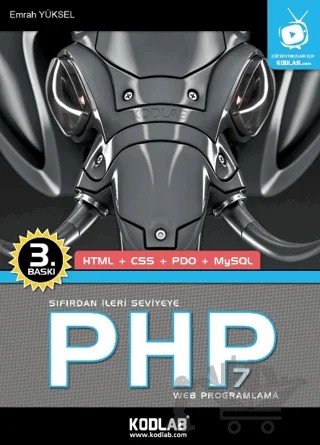 Sıfırdan İleri Seviyeye PHP Web Programlama – Emrah Yüksel – Kodlab Yayın Dağıtım kitap kapağı