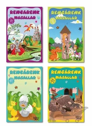 Rengarenk Masallar Seti (4 Kitap Takım) 5 – Kolektif – Baloncuk kitap kapağı
