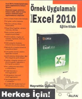 Örnek Uygulamalı Excel 2010 – Kolektif – Alfa Yayınları kitap kapağı