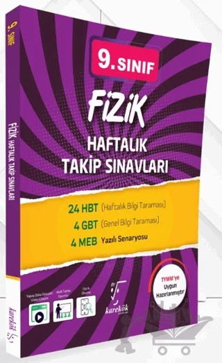 9. Sınıf Fizik Haftalık Takip Sınavları – Deniz Karakoç – Karekök Yayıncılık kitap kapağı