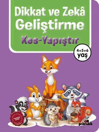Dikkat ve Zekâ Geliştirme – Kes - Yapıştır – Kolektif – Beyaz Panda Yayınları kitap kapağı