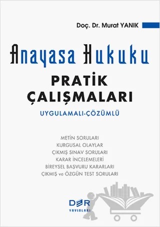 Anayasa Hukuku Pratik Çalışmaları – Murat Yanık – Der Yayınları kitap kapağı