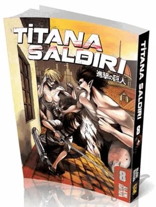 Titana Saldırı 8 – Hajime İsayama – Gerekli Şeyler Yayıncılık kitap kapağı