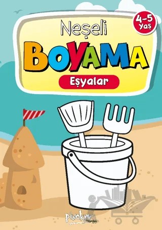 4-5 Yaş Neşeli Boyama Eşyalar – Buçe Dayı – Pinokyo Yayınları kitap kapağı