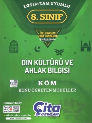 8. Sınıf Din Kültürü ve Ahlak Bilgisi Konu Öğreten Modülleri – Rukiye Tekin – Çita Yayınları kitap kapağı