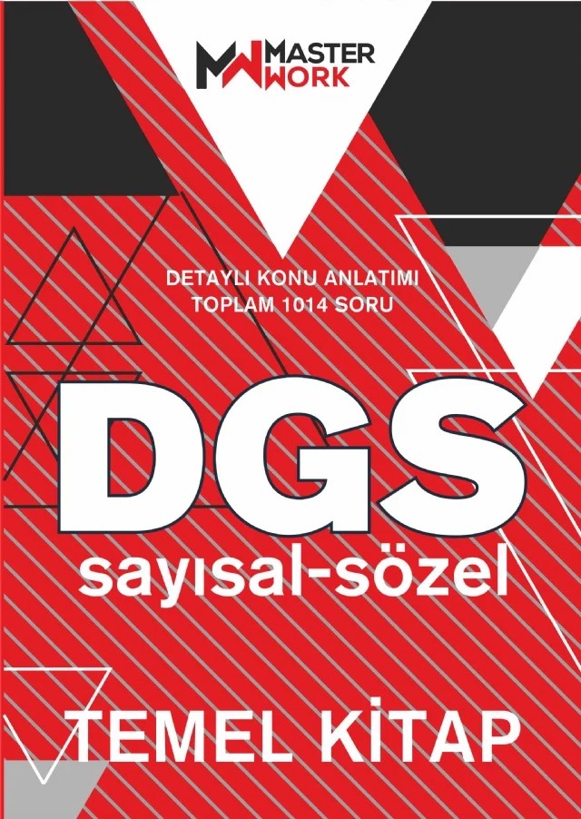 DGS Temel Kitap / Sayısal-Sözel Detaylı Konu Anlatımı – Komisyon – MasterWork kitap kapağı