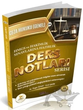 2026 HMGS Hakimlik HUKAL Ceza Hukuku Genel Hükümler Ders Notları – Özgür Özsoy, Ernil Şahin – Savaş Yayınevi kitap kapağı