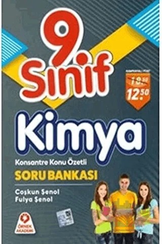 9. Sınıf Kimya Konsantre Konu Özetli Soru Bankası – Coşkun Şenol, Fulya Şenol – Örnek Akademi kitap kapağı