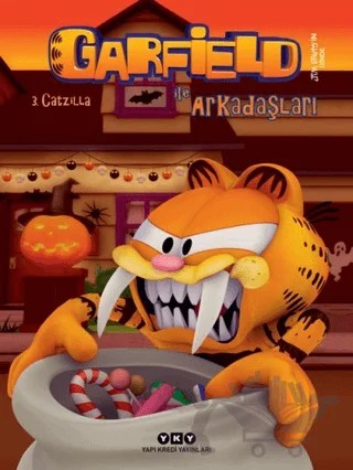 Garfield İle Arkadaşları 3 - Catzilla – Jim Davis – Yapı Kredi Yayınları kitap kapağı