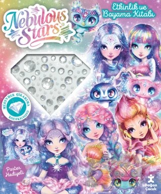 Nebulous Stars - Mücevher Koleksiyonu Etkinlik ve Boyama Kitabı – Kolektif – Doğan Çocuk kitap kapağı