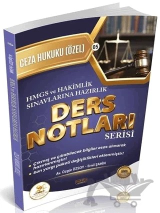 2026 HMGS Hakimlik HUKAL Ceza Hukuku Özel Hükümler Ders Notları – Özgür Özsoy, Ernil Şahin – Savaş Yayınevi kitap kapağı