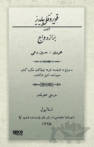 Kuyruklu Yıldız Altında Bir İzdivaç (Osmanlıca) – Hüseyin Rahmi Gürpınar – Gece Kitaplığı kitap kapağı