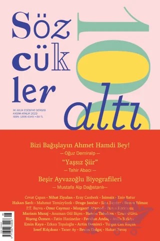 Sözcükler Dergisi Sayı: 106 Kasım - Aralık 2023 – Sözcükler Yayınları kitap kapağı