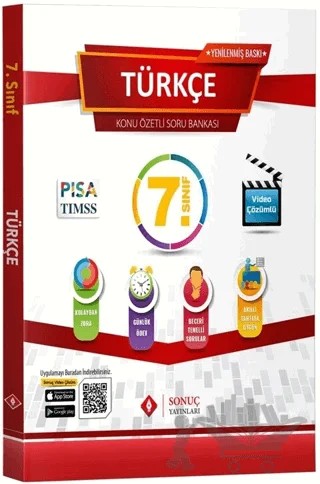7. Sınıf Türkçe Konu Özetli Soru Bankası – Kolektif – Sonuç Yayınları kitap kapağı
