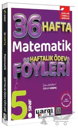 Yargı Ders Arkadaşım 5. Sınıf Matematik 36 Haftalık Ödev Föyleri – Kolektif – Yargı Yayınevi kitap kapağı