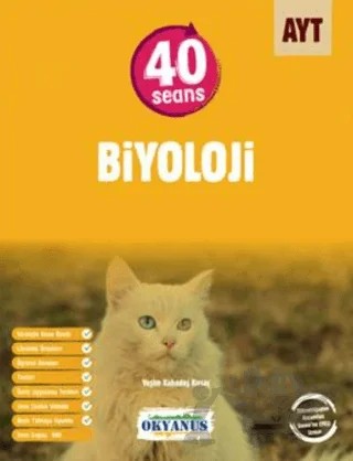 AYT Biyoloji 40 Seans – Yeşim Kabadaş Kırsaç – Okyanus Yayınları kitap kapağı