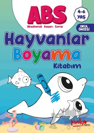 ABS 4-6 Yaş Hayvanlar Boyama Kitabım – Buçe Dayı – Pinokyo Yayınları kitap kapağı