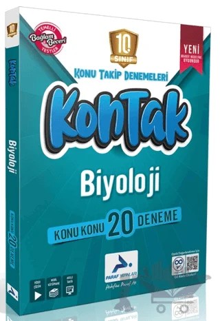 10. Sınıf Biyoloji Kontak Deneme – Kolektif – Paraf Yayınları kitap kapağı
