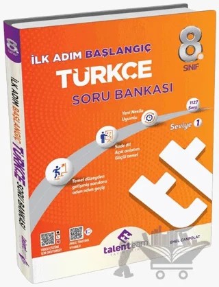 8. Sınıf Türkçe Başlangıç Soru Bankası – Emel Canpolat – Talentteam Yayıncılık kitap kapağı