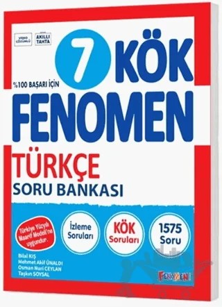 7. Sınıf Türkçe Kök Soru Bankası – Kolektif – Fenomen Yayınları kitap kapağı