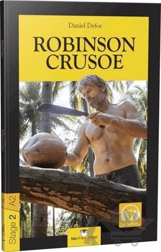 Robinson Crusoe - Stage 2 - İngilizce Hikaye – Daniel Defoe – MK Publications kitap kapağı