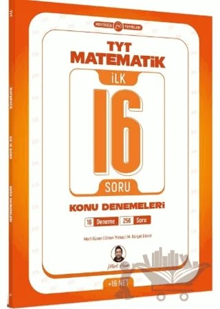 TYT Matematik İlk 16 Soru Konu Denemeleri – Mert Güven – Mert Hoca Yayınları kitap kapağı