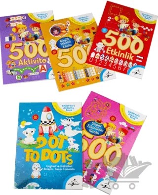 500 Okul Öncesi Aktiviteli Boyama 5 – Kolektif – Çocuk Gezegeni kitap kapağı