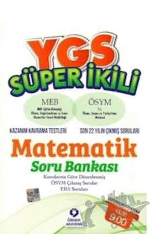 YGS Süper İkili Matematik Soru Bankası – Kolektif – Örnek Akademi kitap kapağı