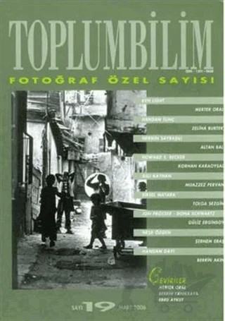 Toplumbilim Sayı: 19 Fotoğraf Özel Sayısı – Bağlam Yayınları kitap kapağı