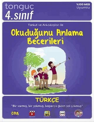 4. Sınıf Türkçe Okuduğunu Anlama Becerileri – Kolektif – Tonguç Akademi kitap kapağı