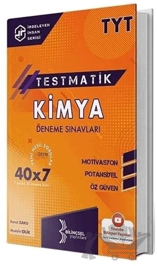 2021 TYT Testmatik Kimya Deneme Sınavları – Kemal Zaku, Mustafa Çelik – Bilinçsel Yayınları kitap kapağı