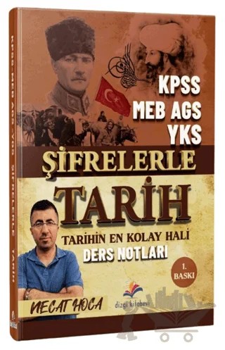 KPSS MEB AGS YKS Şifrelerle Tarih Ders Notları – Necat Hoca – Dizgi Kitap kitap kapağı