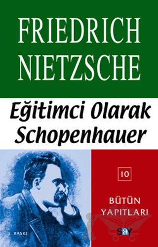 Eğitimci Olarak Schopenhauer – Friedrich Wilhelm Nietzsche – Say Yayınları kitap kapağı