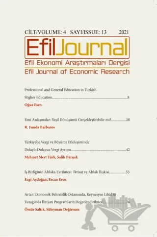 Efil Ekonomi Araştırmaları Dergisi Cilt: 4 Sayı: 13 - 2021 – Efil Journal Dergisi kitap kapağı