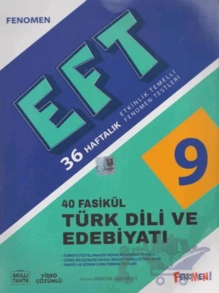 9. Sınıf Türk Dili ve Edebiyatı Etkinlik Temelli Fenomen Testleri 40 Fasikül – Emine Siremsen, Leyla Koca – Fenomen Yayınları kitap kapağı