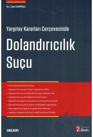 Dolandırıcılık Suçu – Gani Kamışlı – Seçkin Yayıncılık kitap kapağı