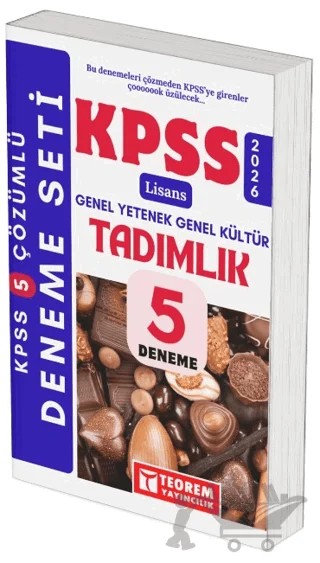 2026 KPSS Lisans Tamamı Çözümlü Tadımlık 5 Deneme – Kolektif – Teorem Yayıncılık kitap kapağı
