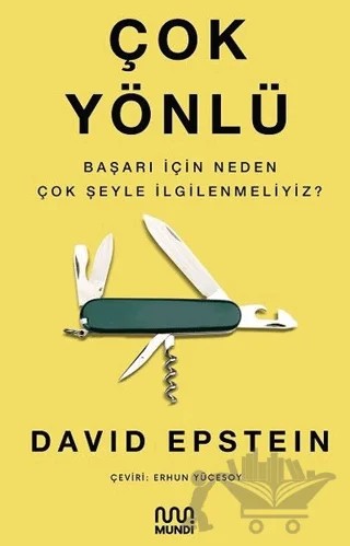 Çok Yönlü – David Epstein – Mundi kitap kapağı