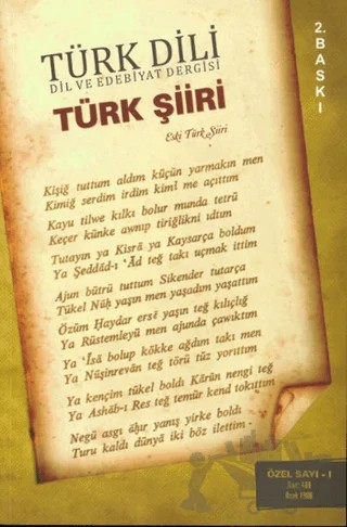 Türk Dili Sayı 409: Türk Şiiri Özel Sayısı 1 (Eski Türk Şiiri) – Türk Dil Kurumu Yayınları kitap kapağı
