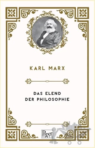Das Elend der Philosophie – Karl Marx – Paper Books kitap kapağı
