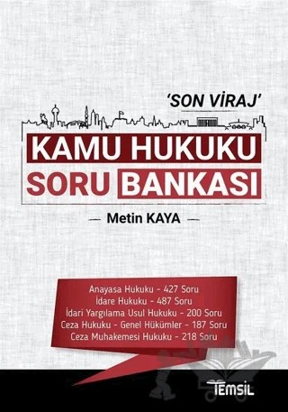 Son Viraj Kamu Hukuku Soru Bankası – Metin Kaya – Temsil Kitap kitap kapağı