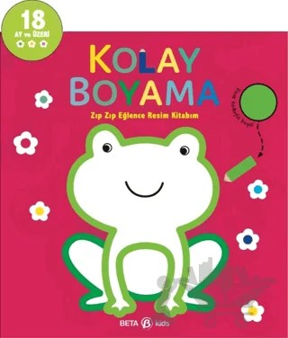 Kolay Boyama - Zıp Zıp Eğlence Resim Kitabım – Kolektif – Beta Kids kitap kapağı